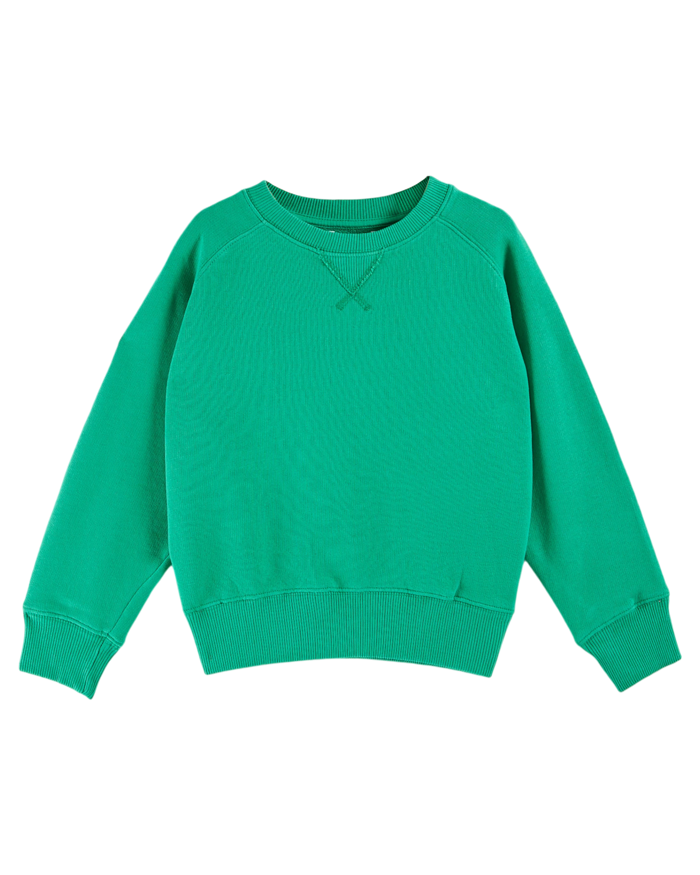 Sweat coton bio uni vert