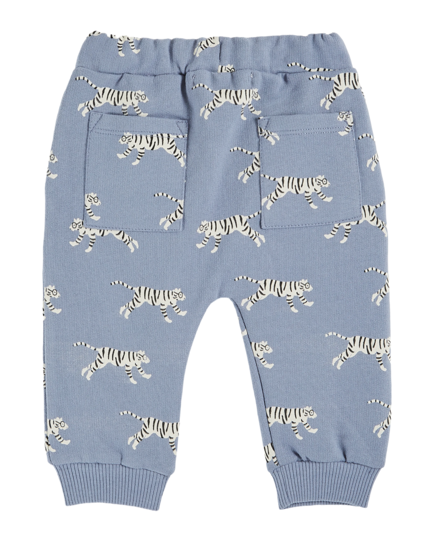 Jogger coton bio tigres lavande