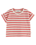 T-shirt éponge rayures rouge