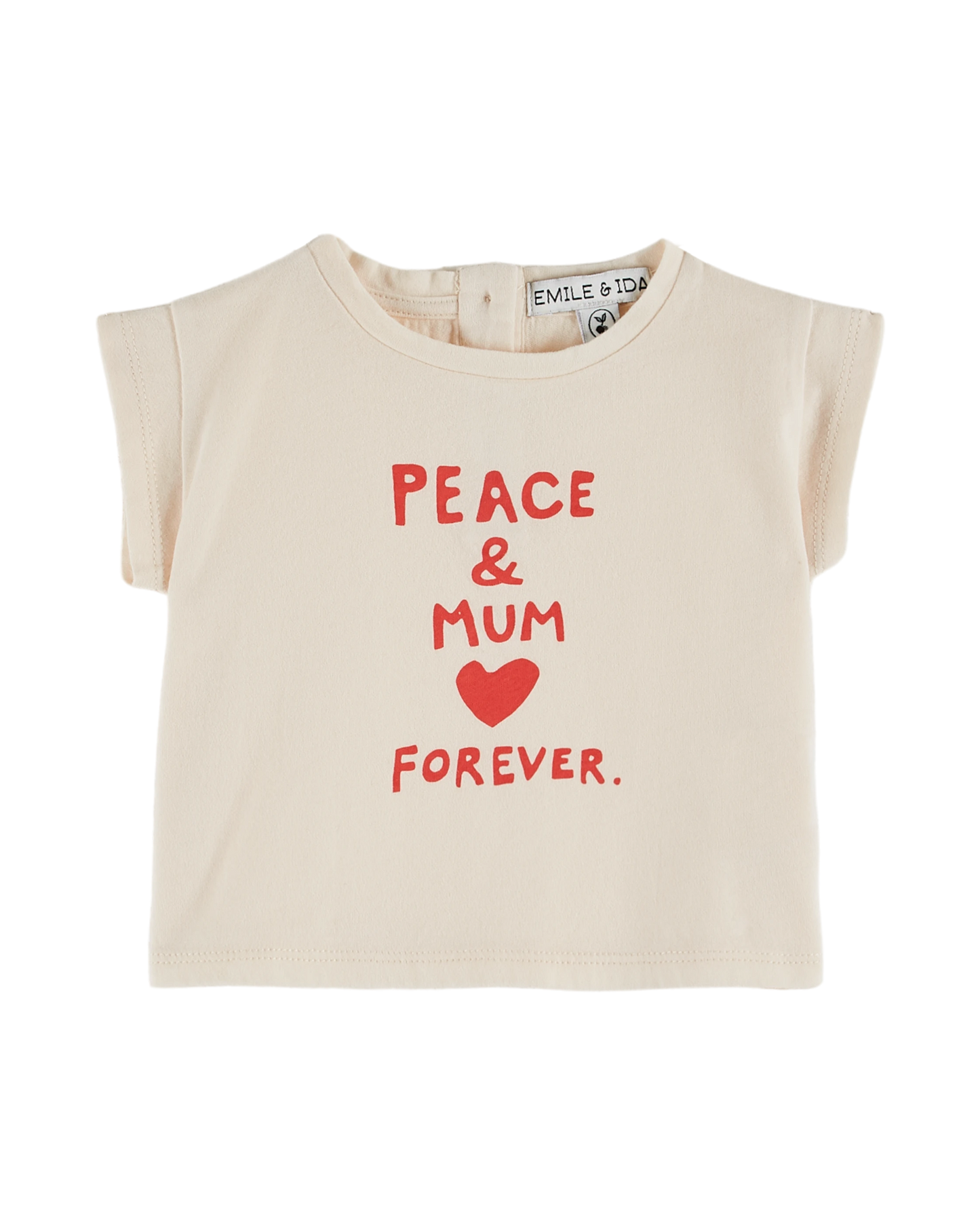 T-shirt coton bio Mum Forever crème