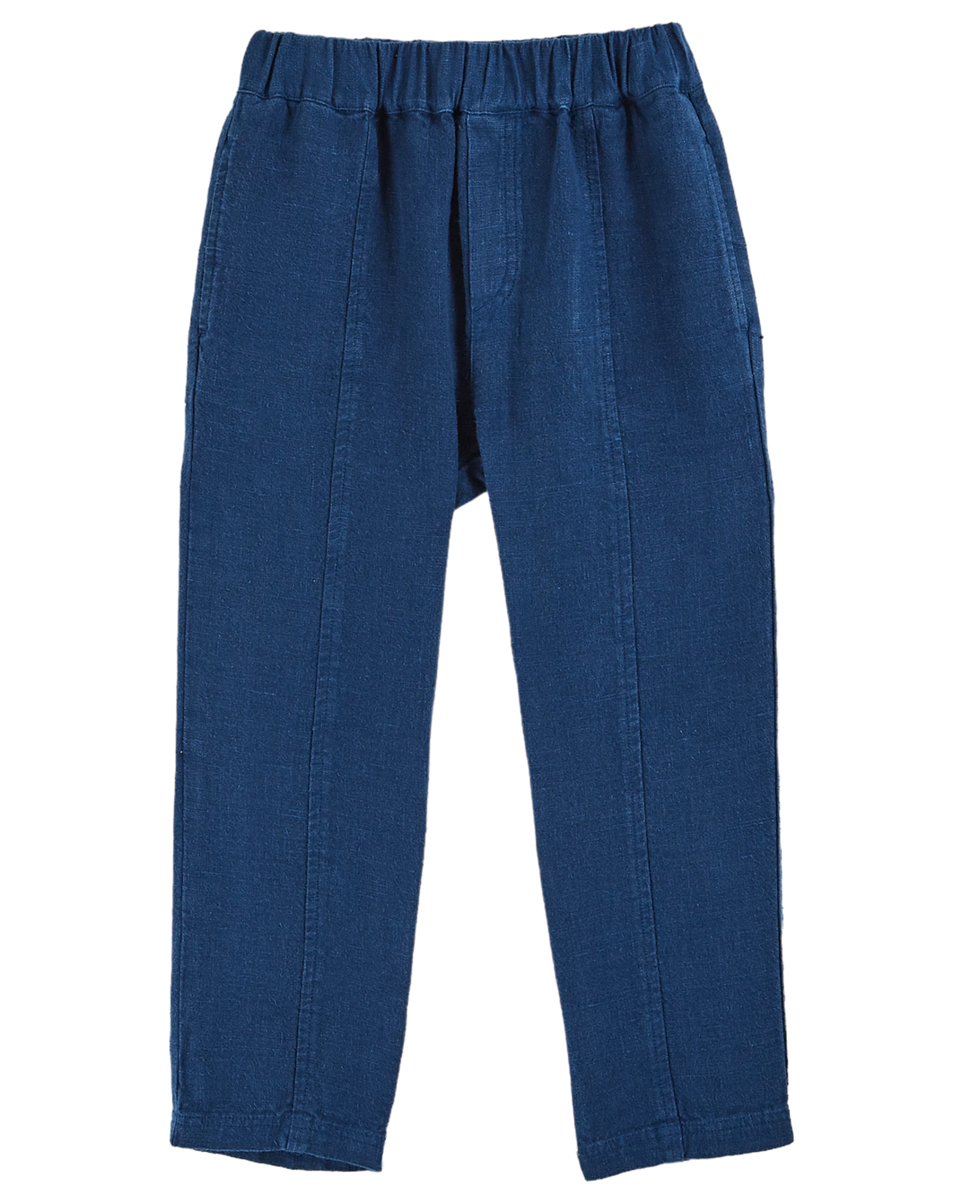 Pantalon lin bleu nuit