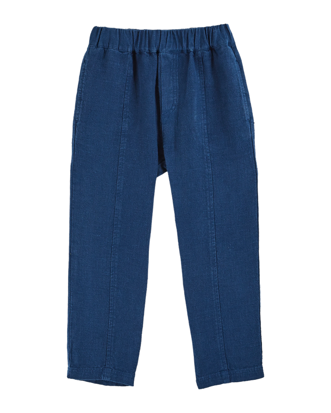 Pantalon lin bleu nuit