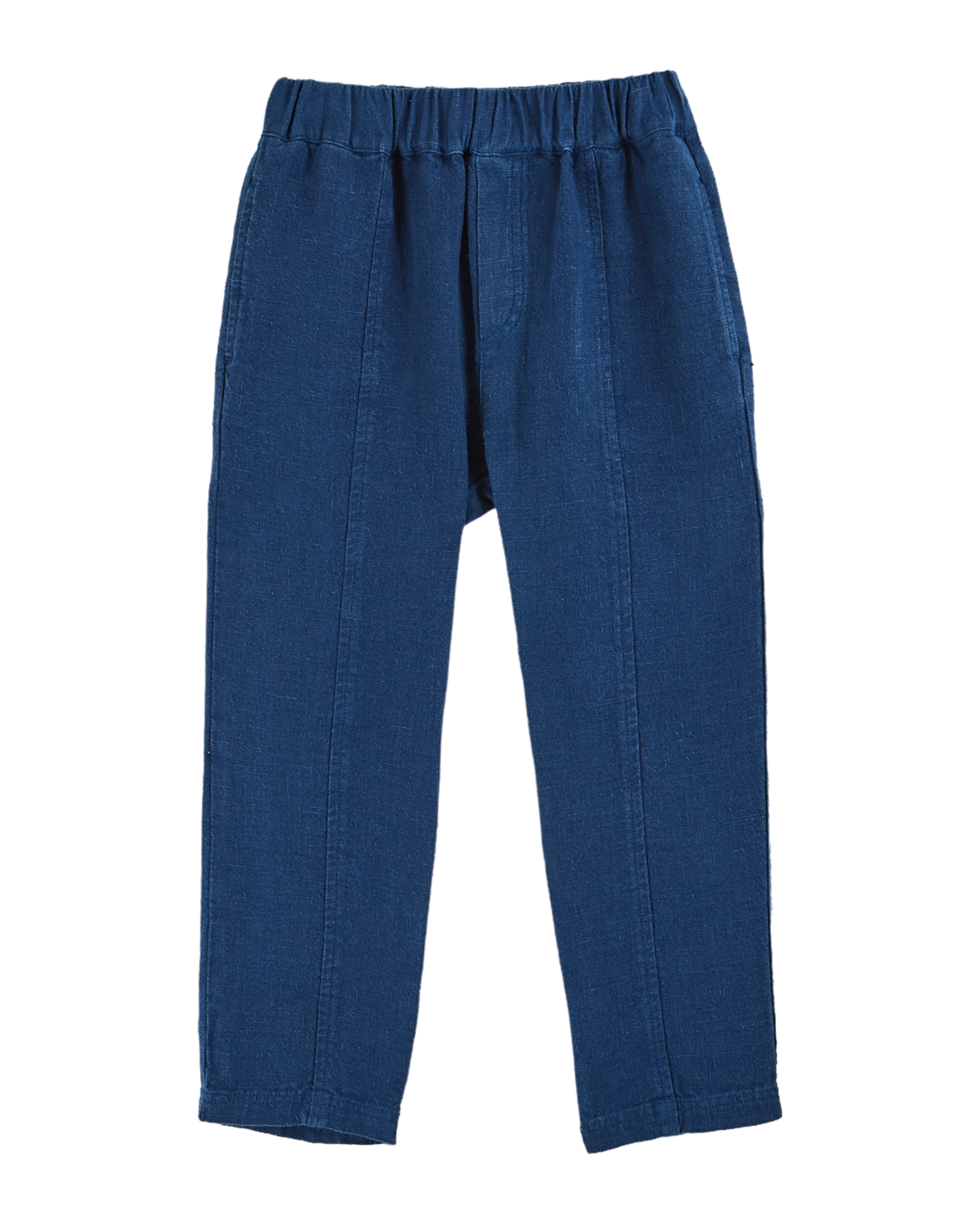 Pantalon lin bleu nuit