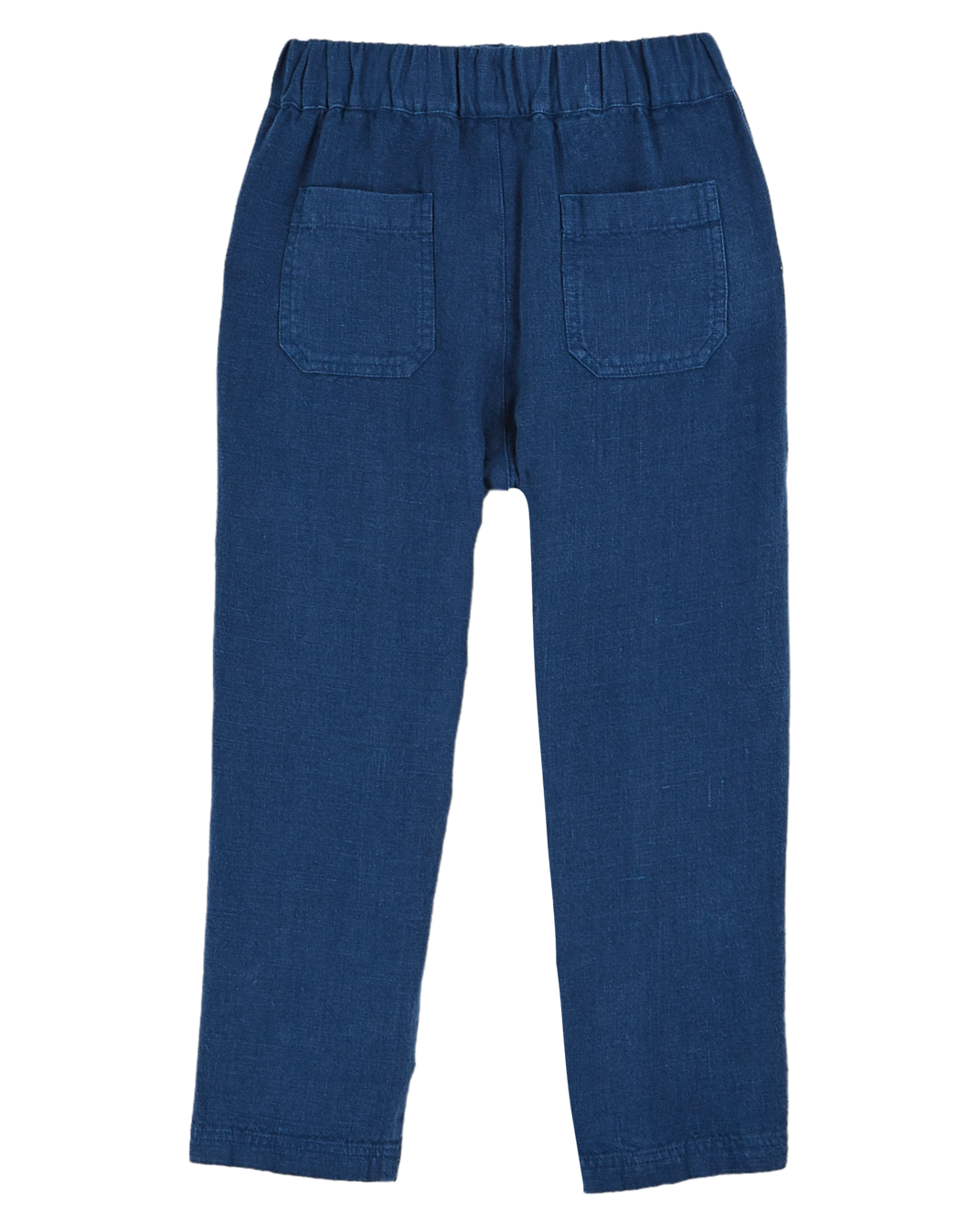 Pantalon lin bleu nuit