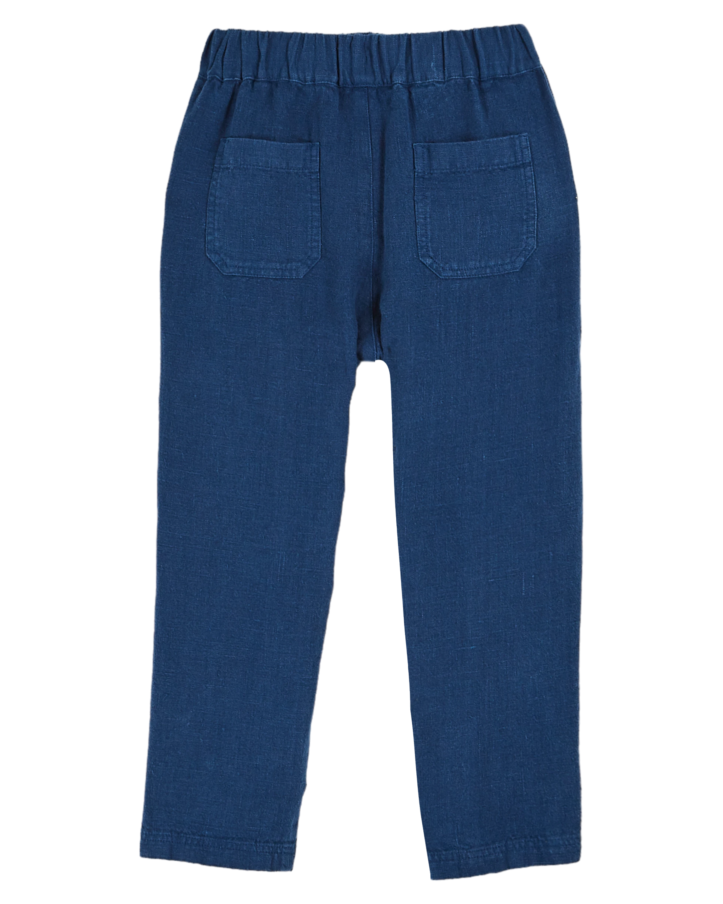 Pantalon lin bleu nuit