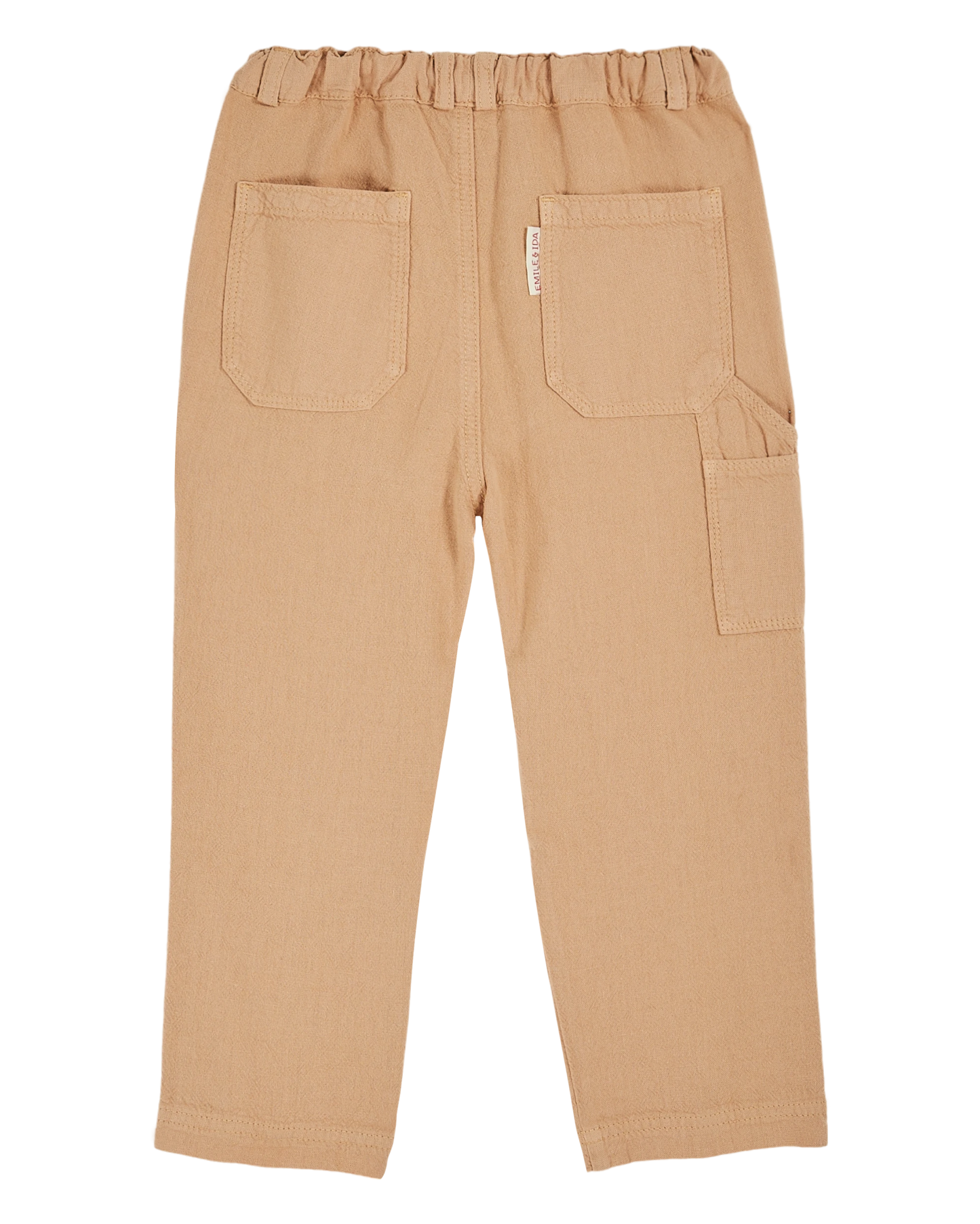 Pantalon coton et lin sésame