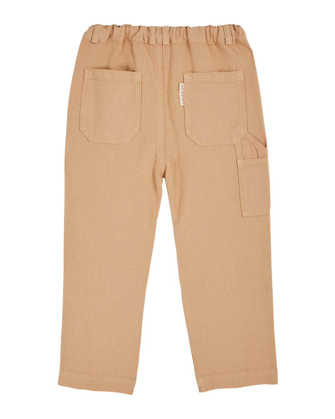 Pantalon coton et lin sésame