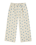 Pantalon ample coeur écru