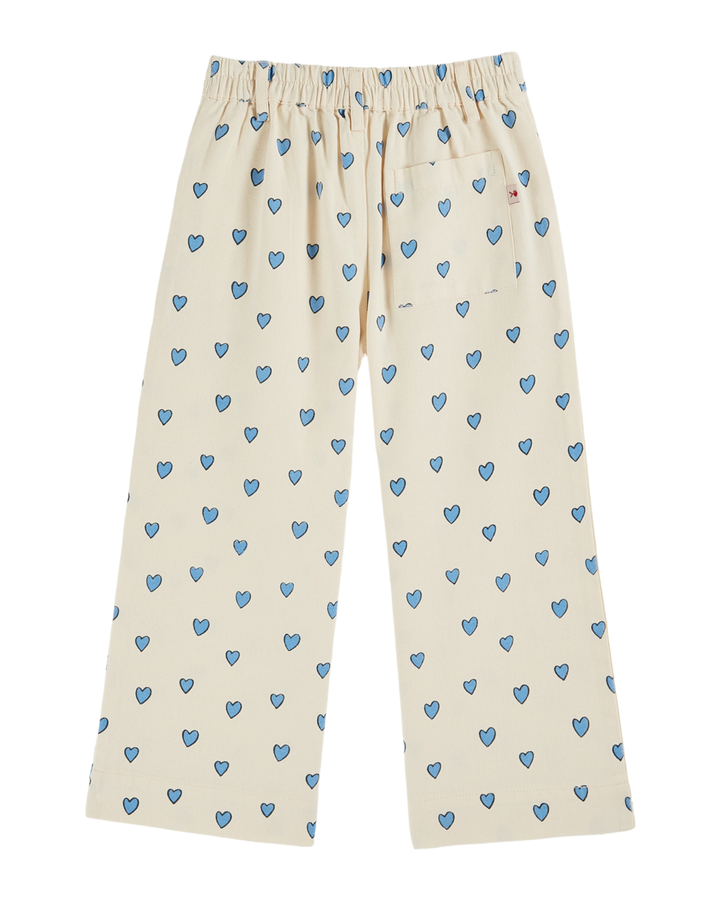 Pantalon ample coeur écru