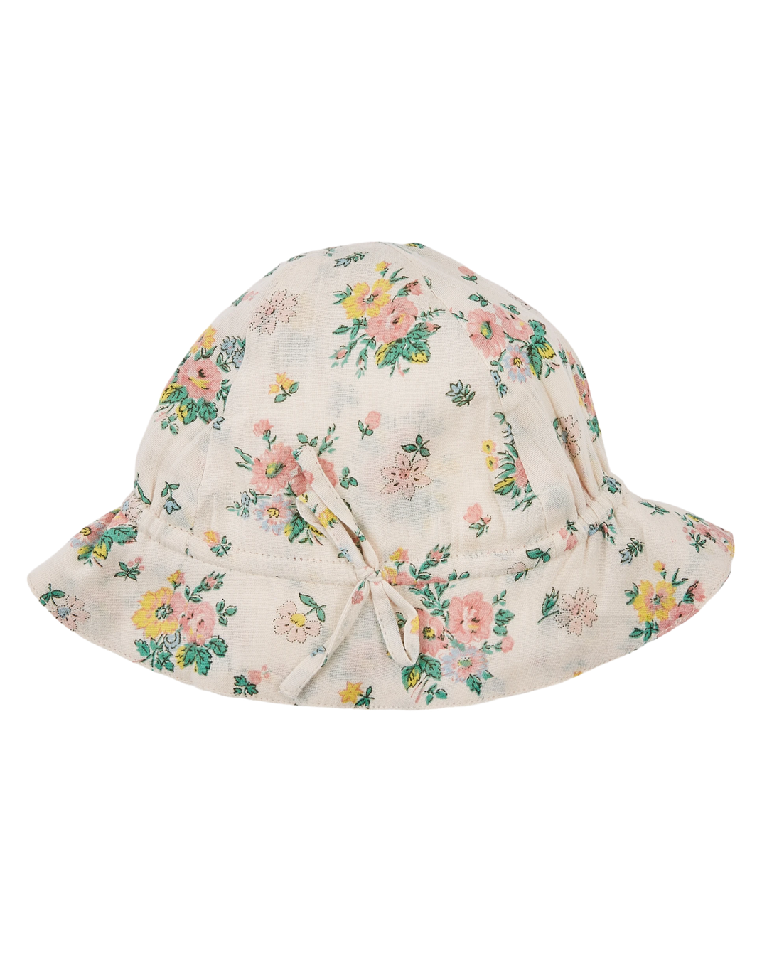 Chapeau à fleurs printemps rose