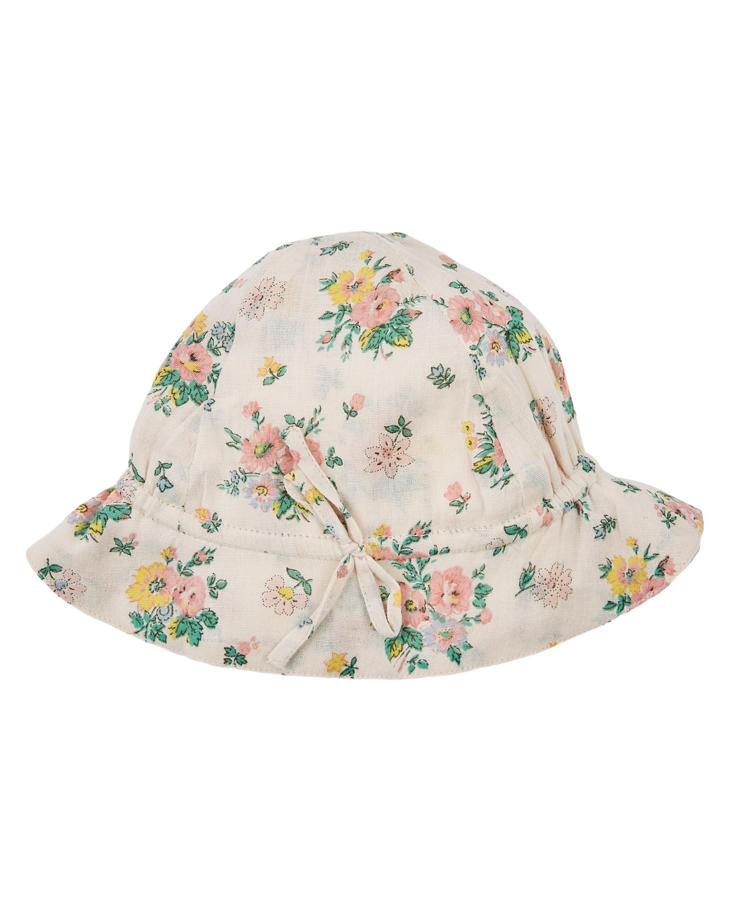 Chapeau à fleurs printemps rose