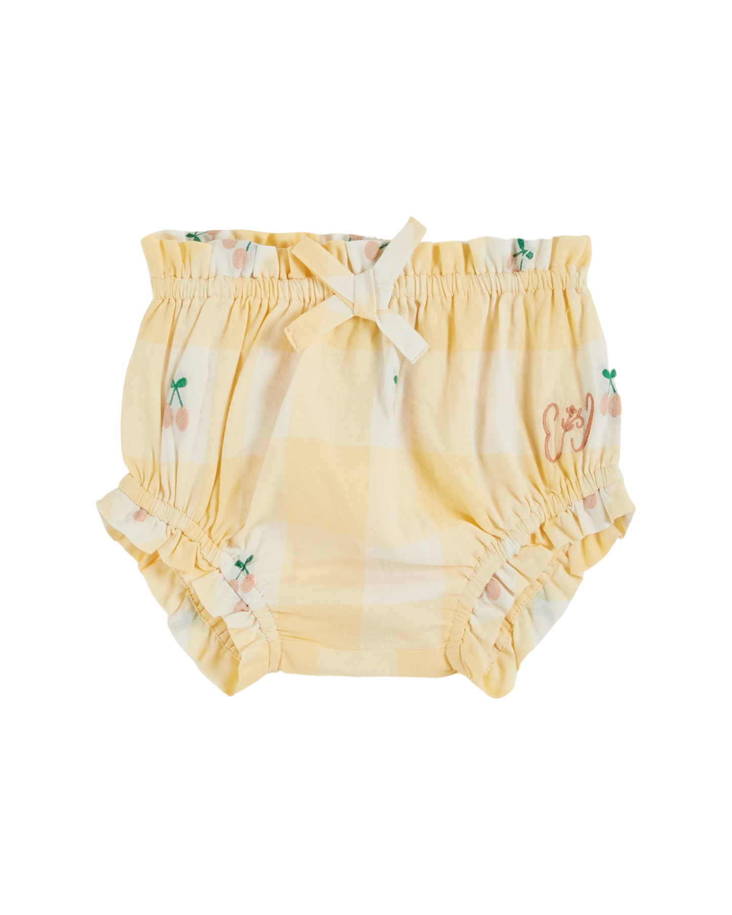 Bloomer cerises vichy jaune