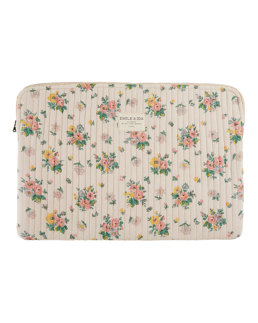 Pochette ordinateur printemps rose