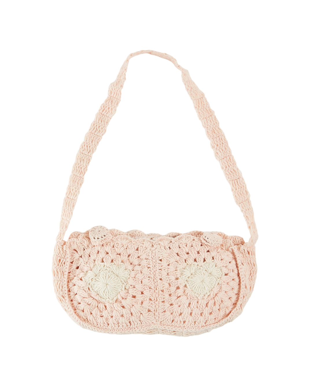 Sac baguette crochet pastel