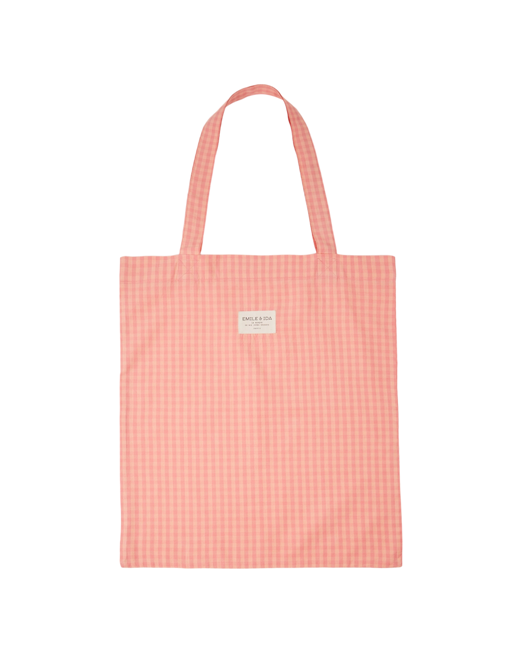 Tote bag vichy pivoine