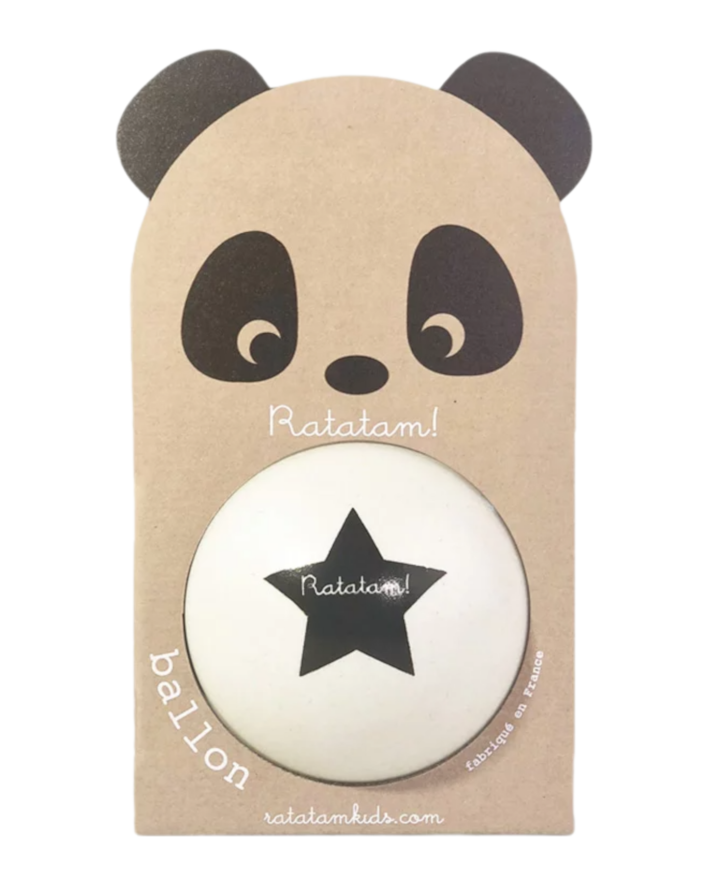 Ballon panda blanc 12 cm - Ratatam