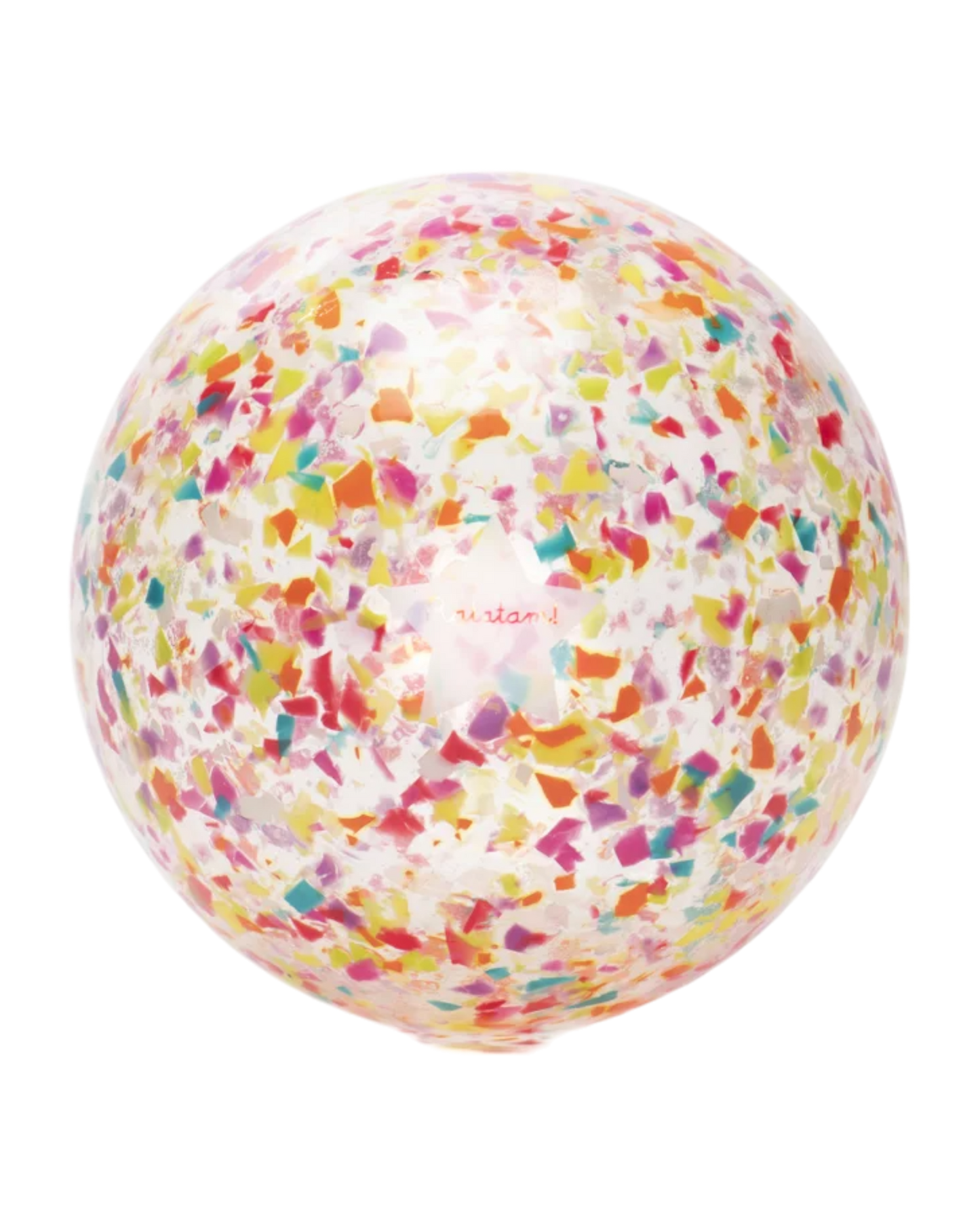 Ballon chat confetti multicolore 22 cm - Ratatam