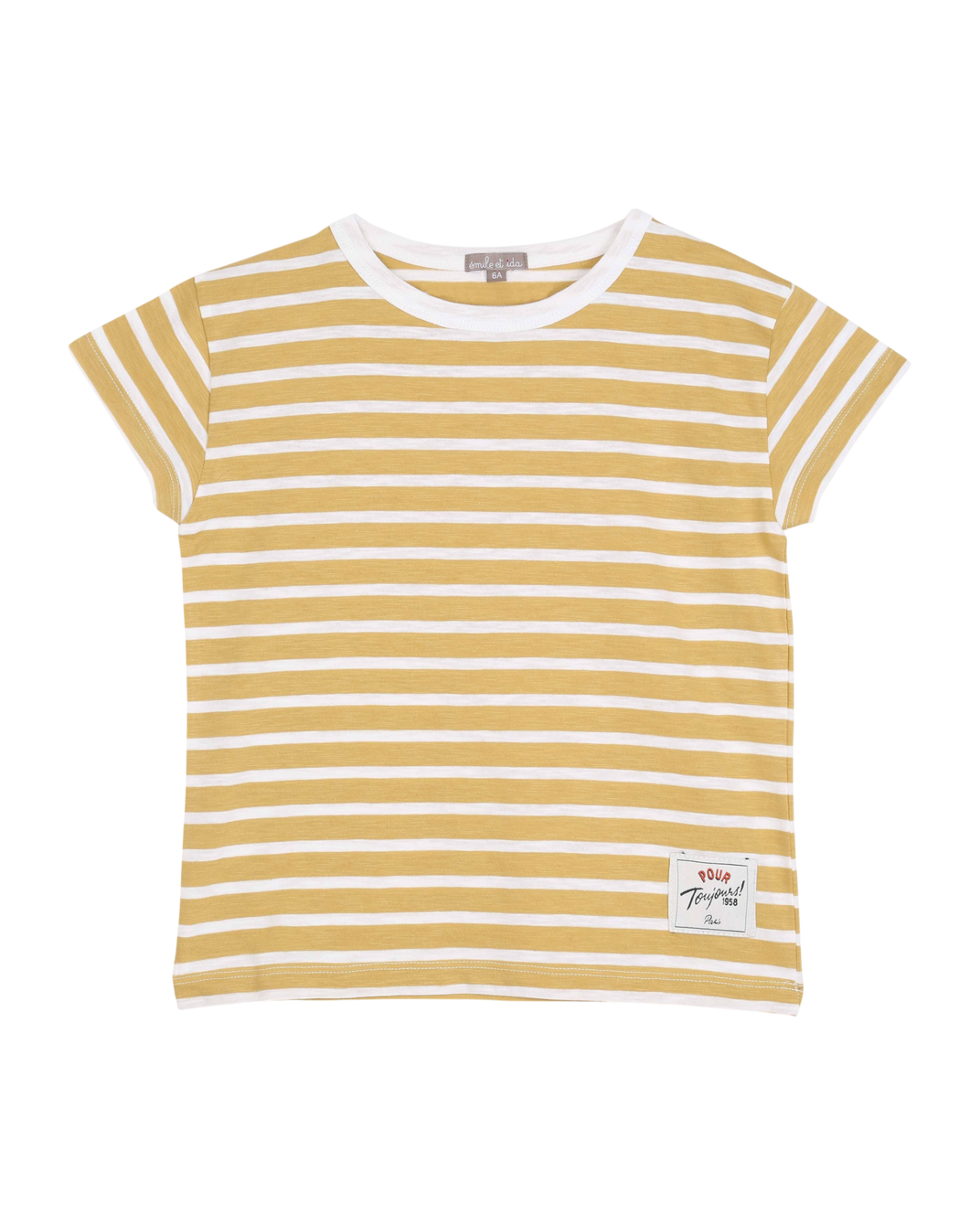 Tee shirt rayé jaune