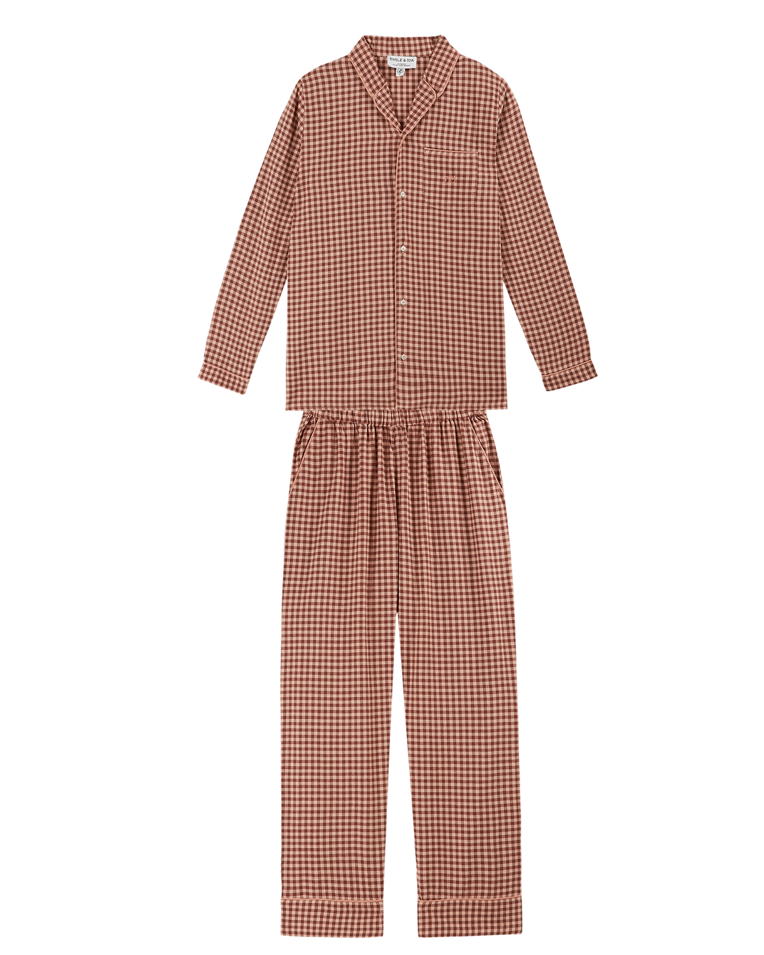 Pyjama femme vichy rose