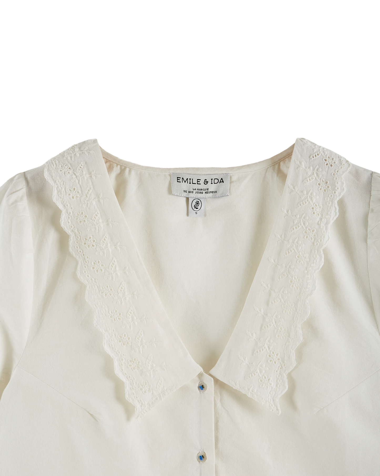 Blouse broderie anglaise blanc