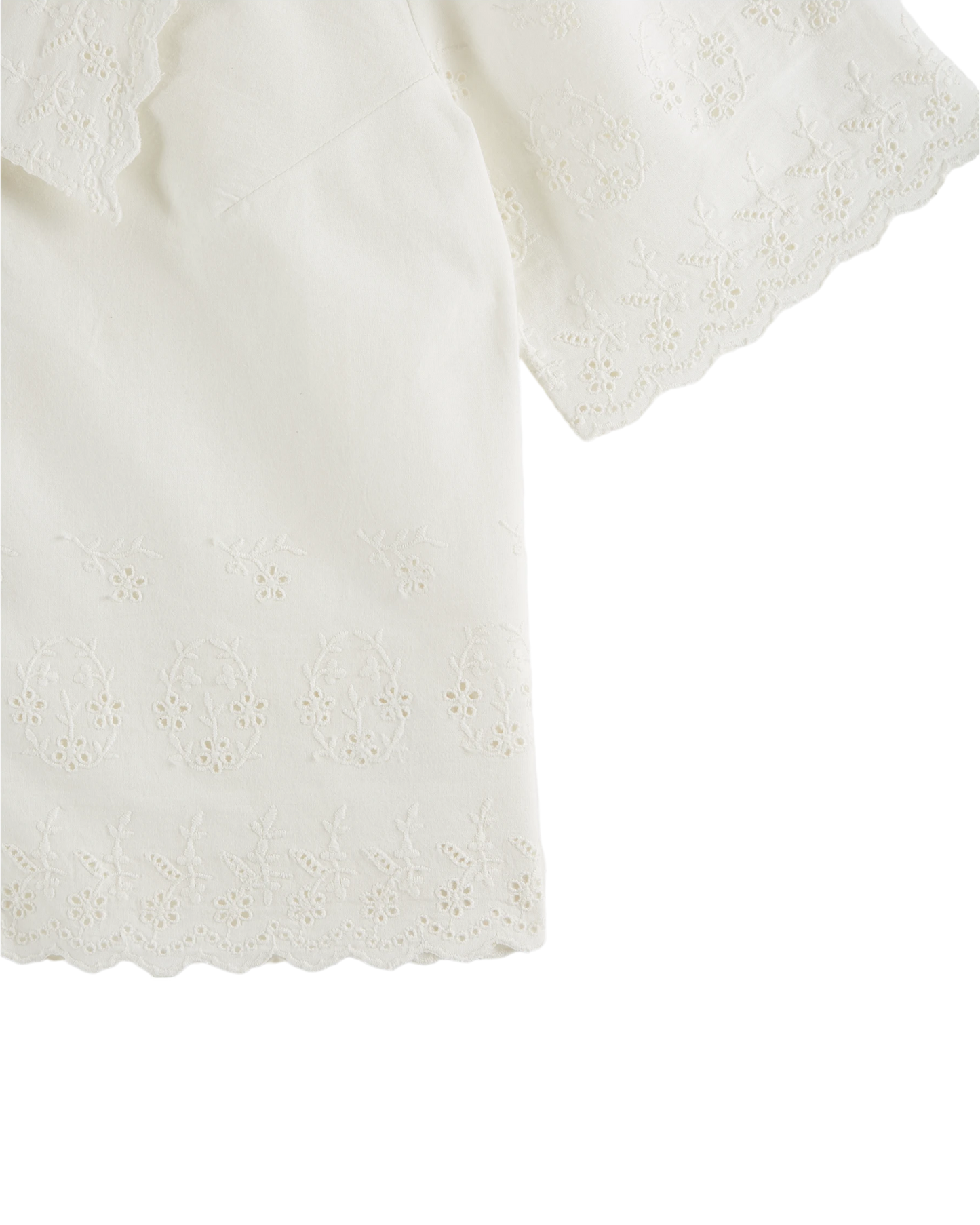 Blouse broderie anglaise blanc