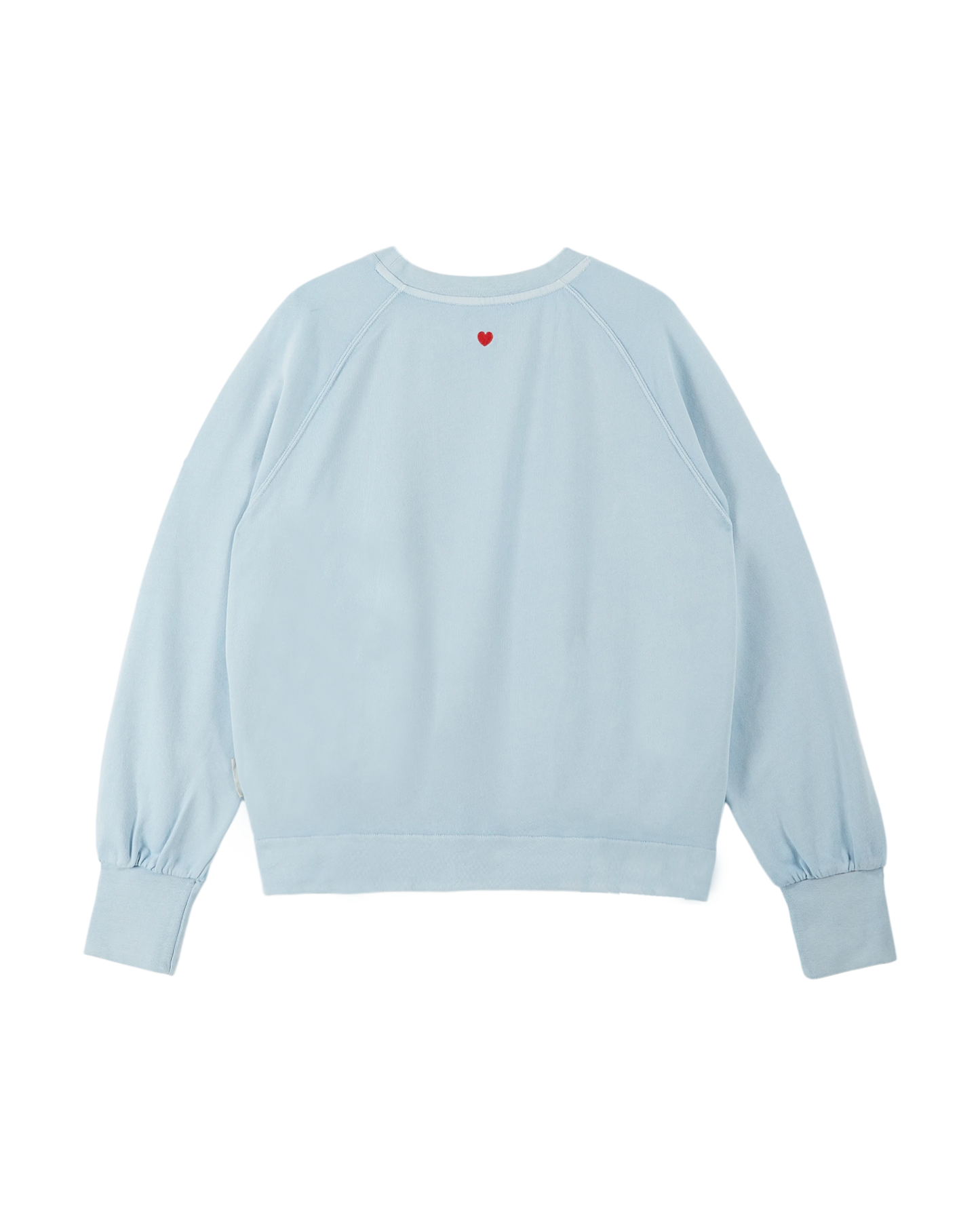 Sweat coton et teinture bio bleu glacier