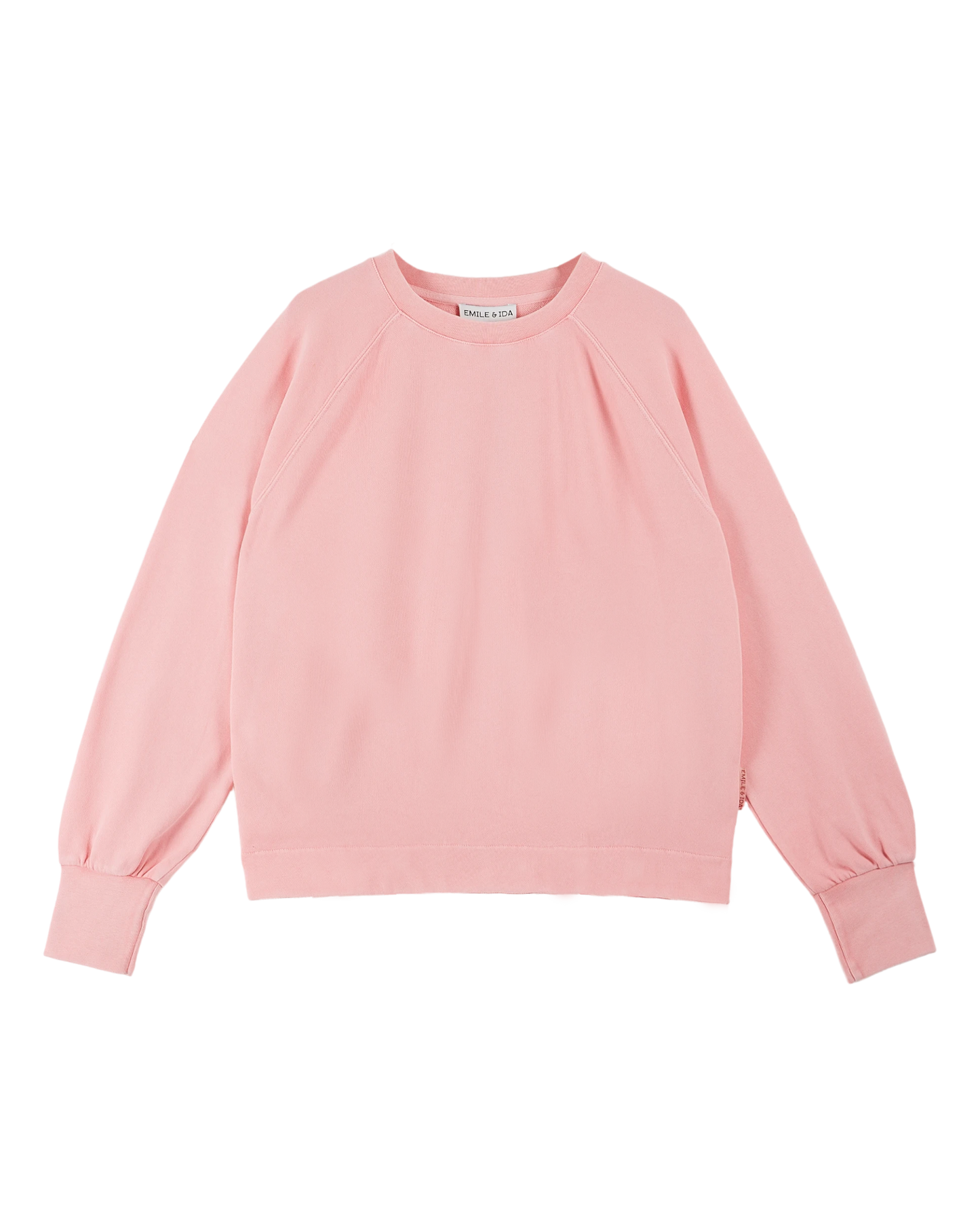 Sweat coton et teinture bio rose