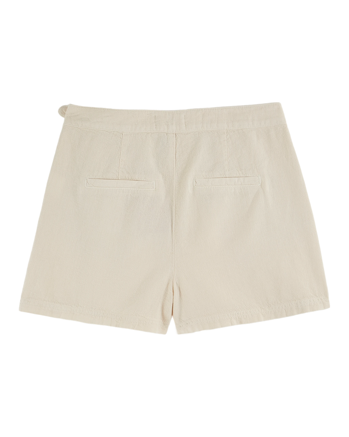 Short coton lin crème