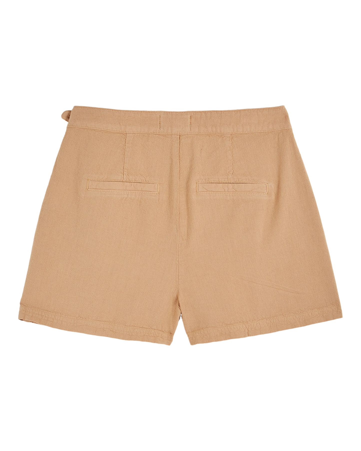 Short coton lin beige