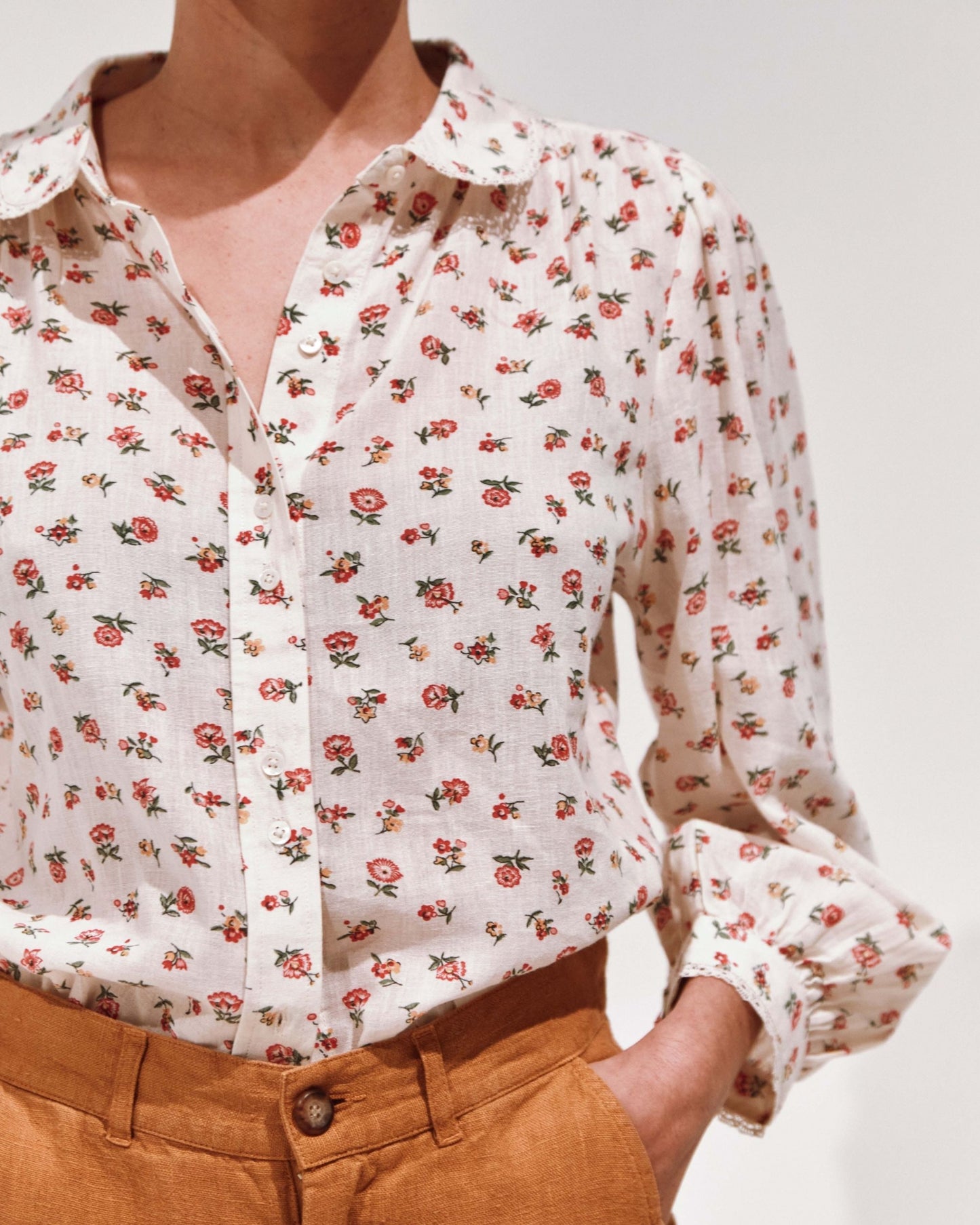 Blouse à fleurs floresco