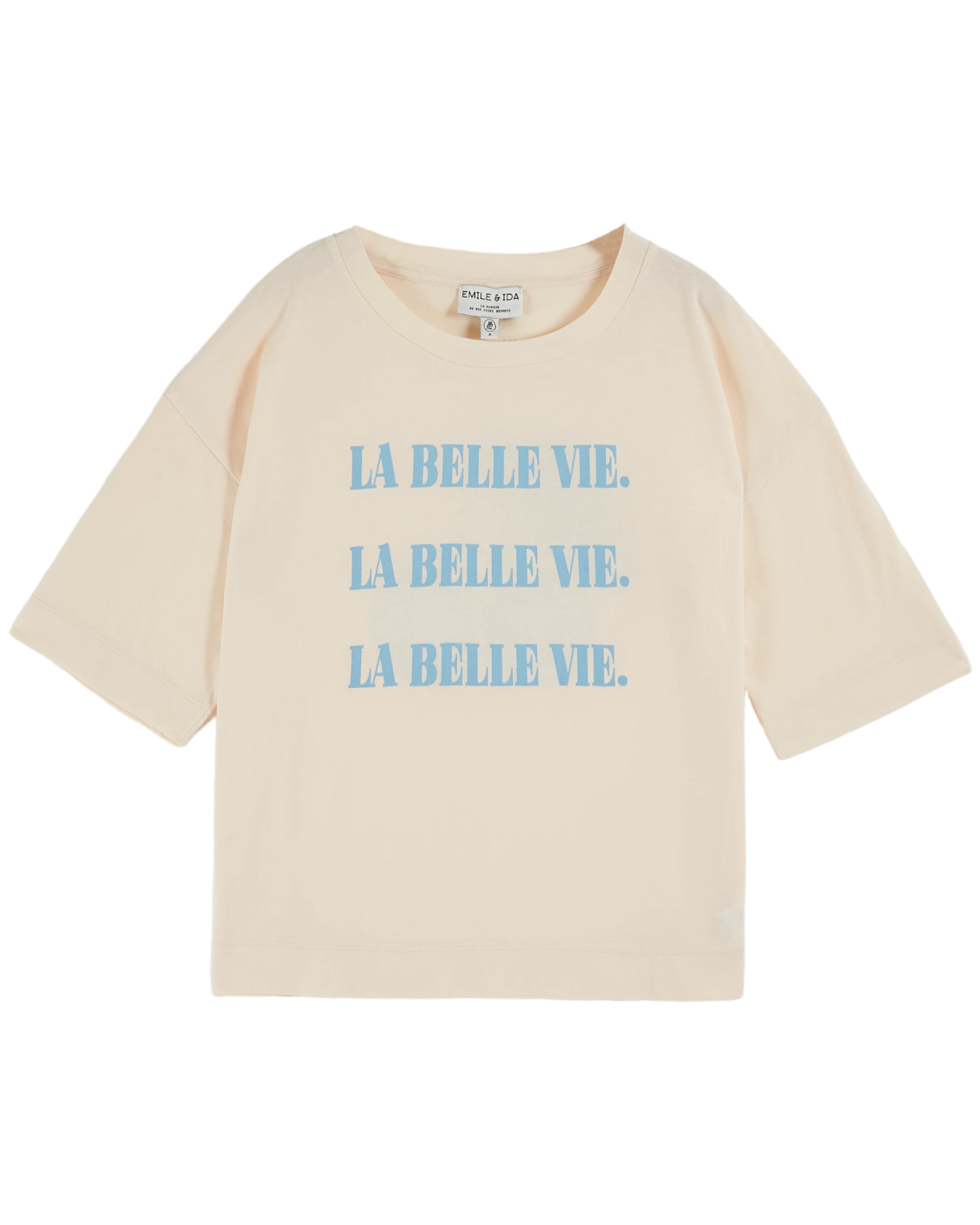 T-shirt oversize La Belle Vie coton bio écru