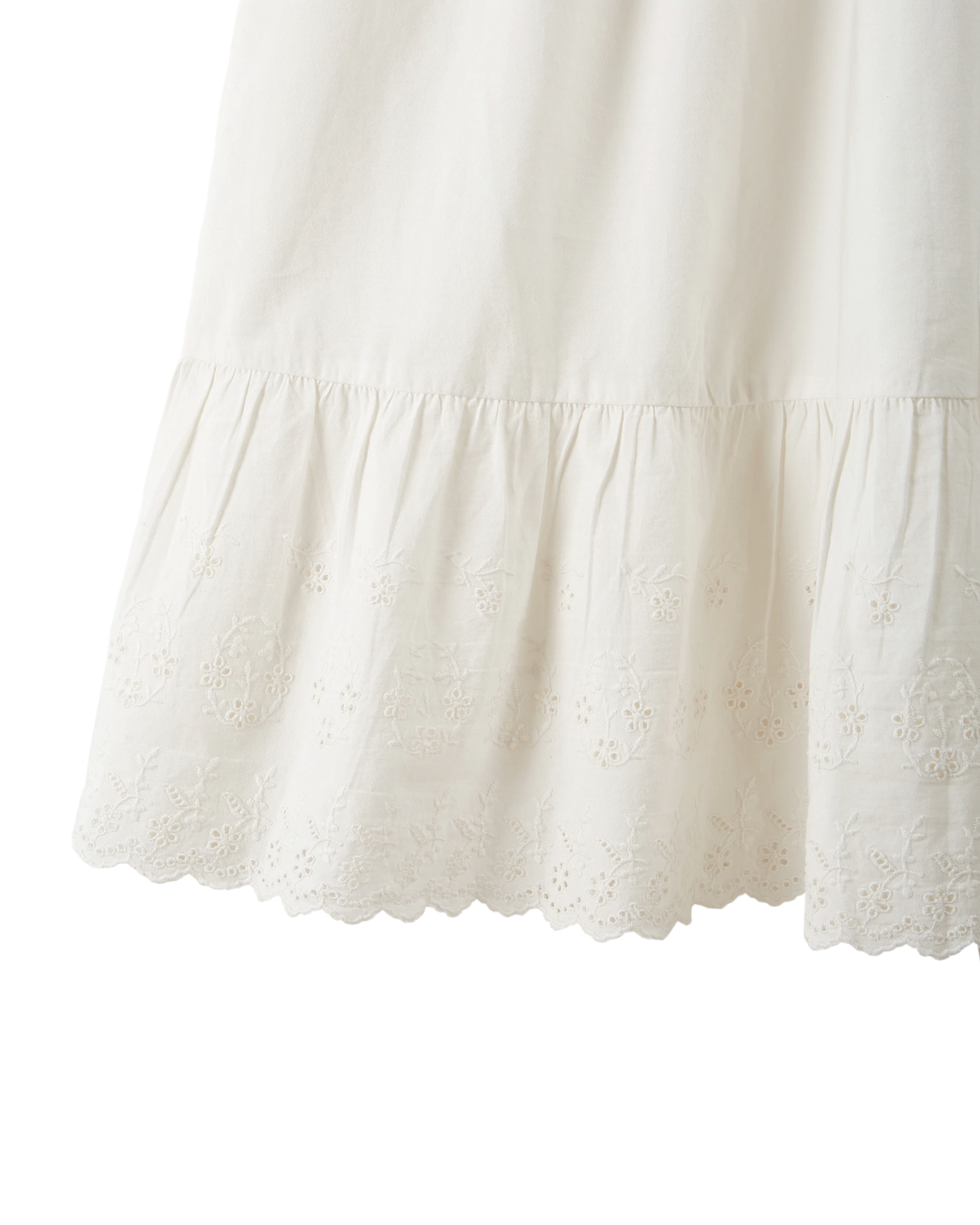 Robe longue broderie anglaise blanc