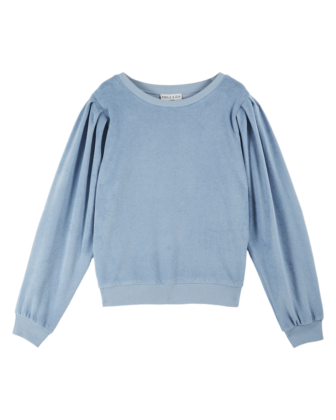 Sweat éponge bleu clair