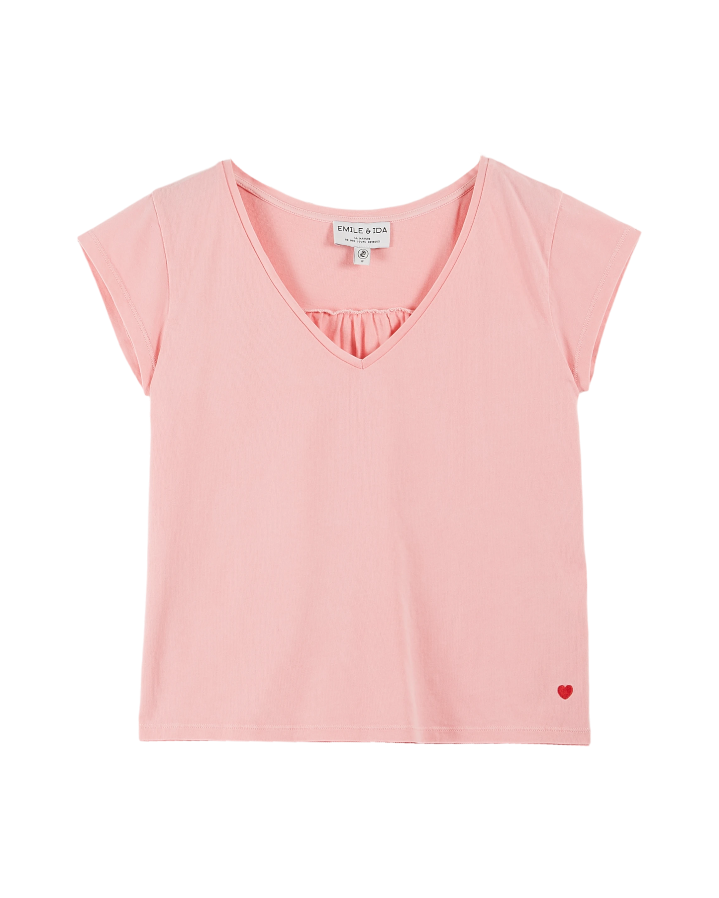 T-shirt coton et teinture bio rose