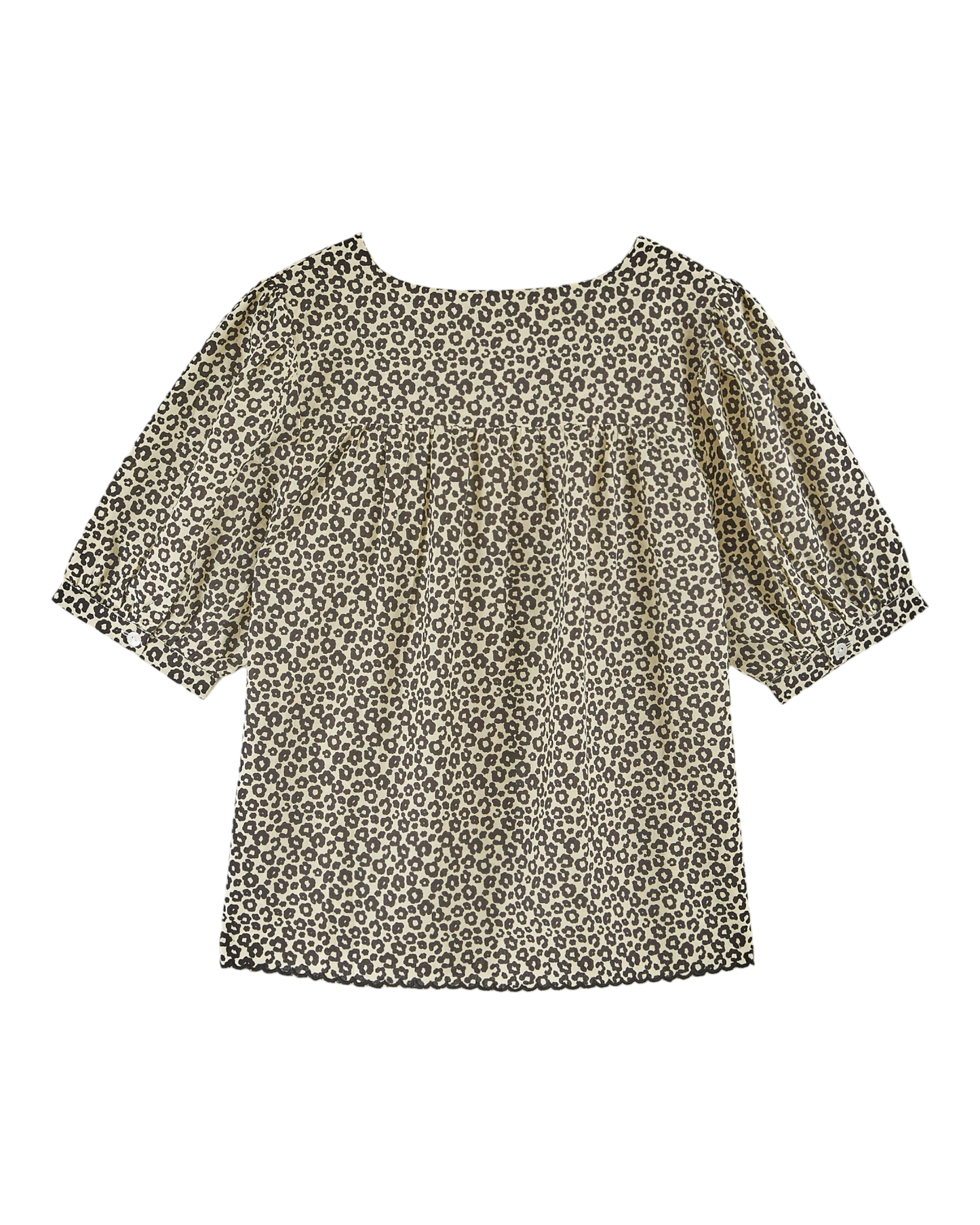 Blouse léopard noir et blanc