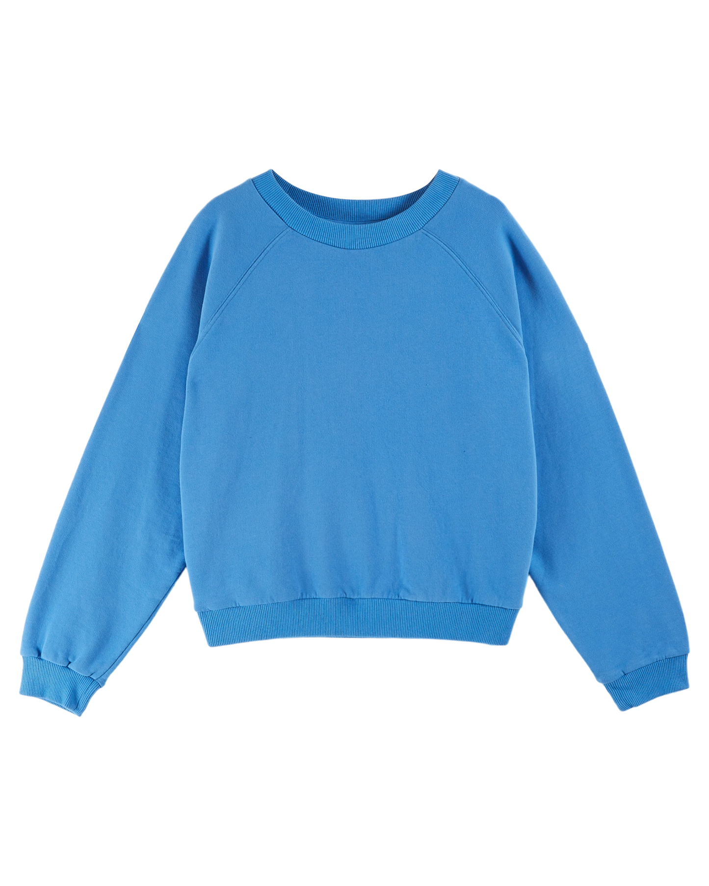 Sweat coton bio bleu clair