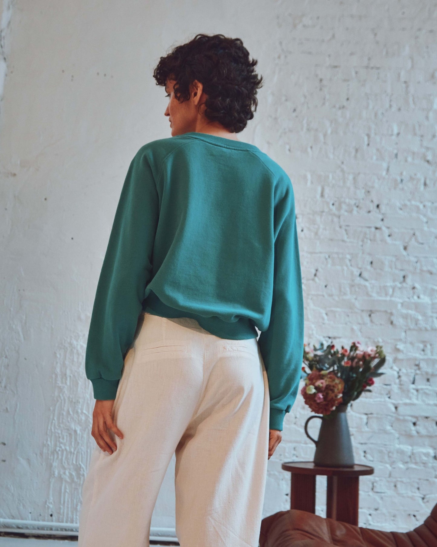 Sweat coton bio vert