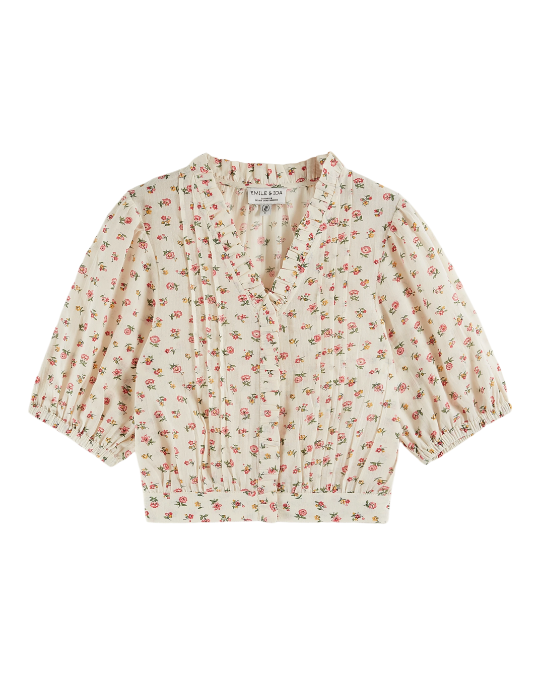 Blouse crop floresco