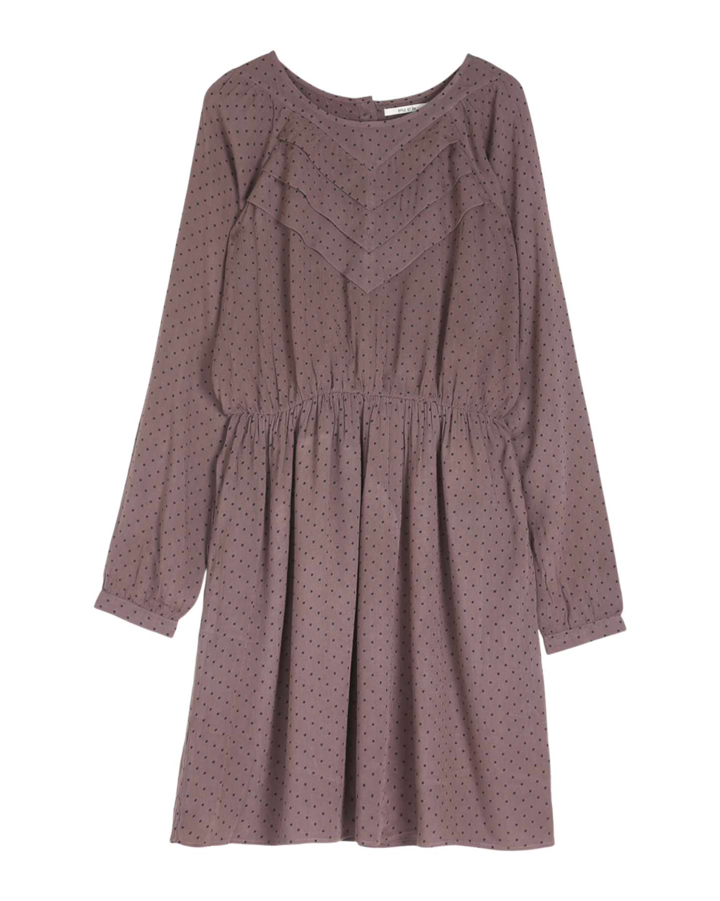 robe en viscose pois lavande