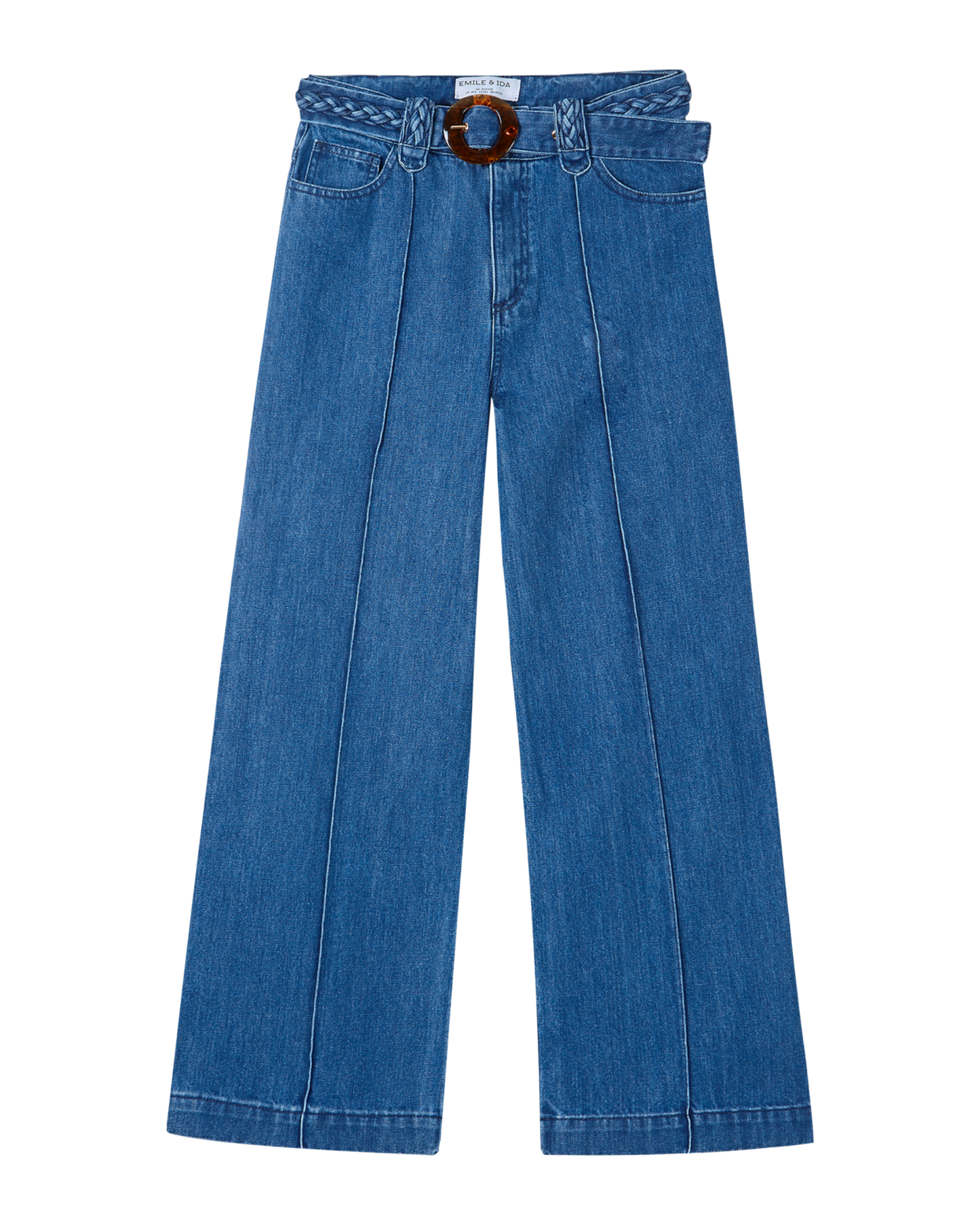 Pantalon large coton bio denim