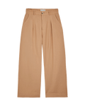 Pantalon palazzo lin coton beige