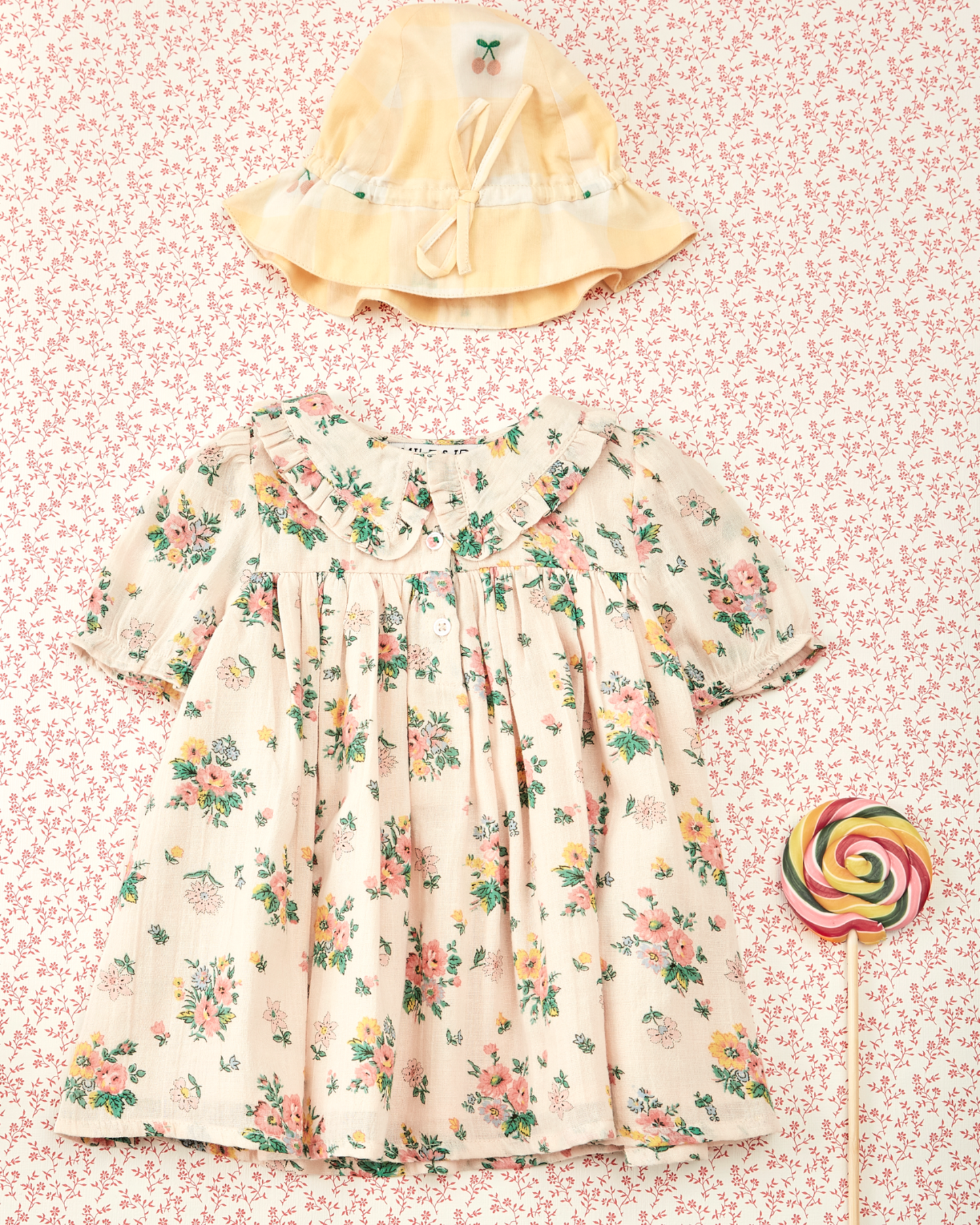 Robe ample printemps rose