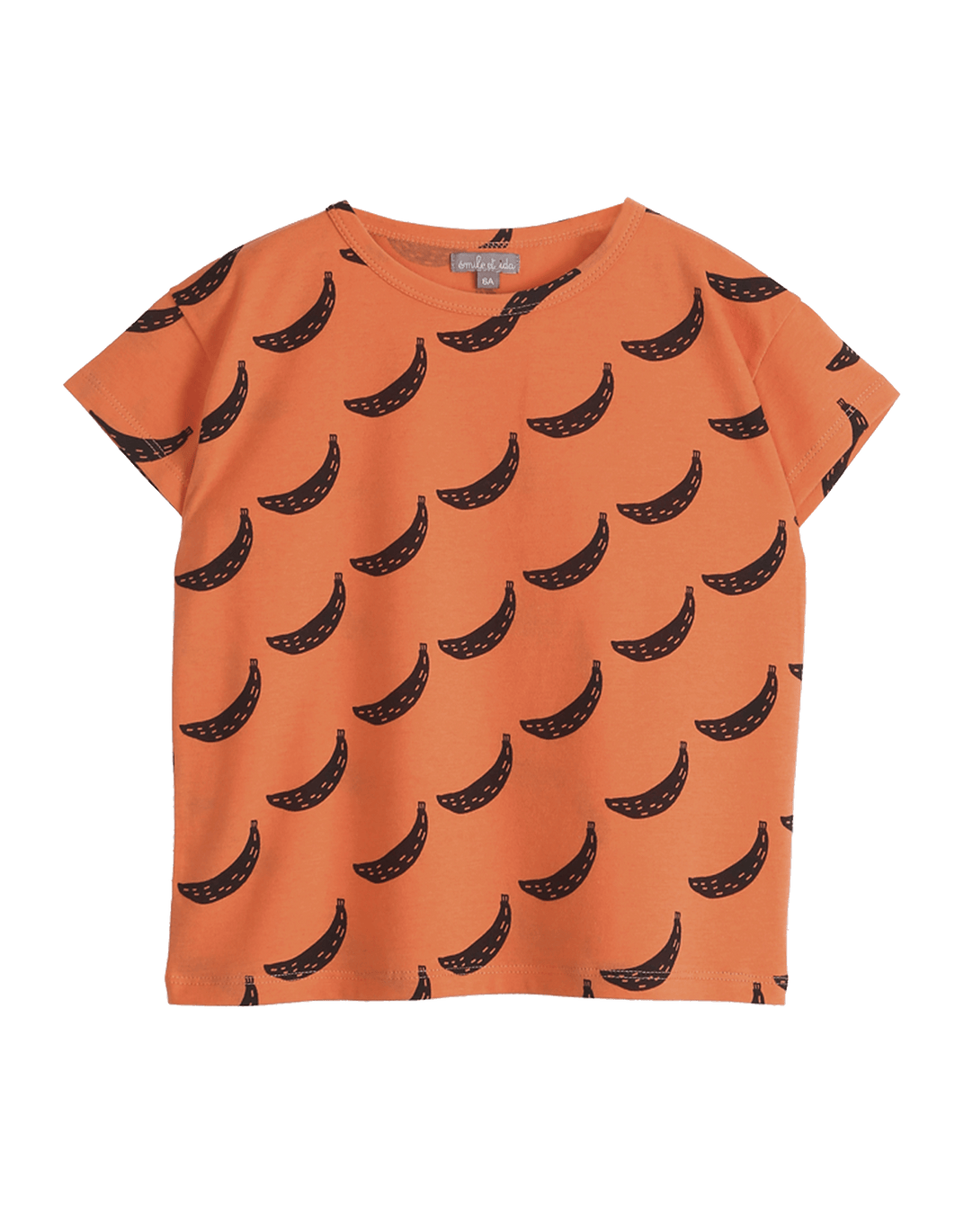 T-shirt coton bio bananes orange