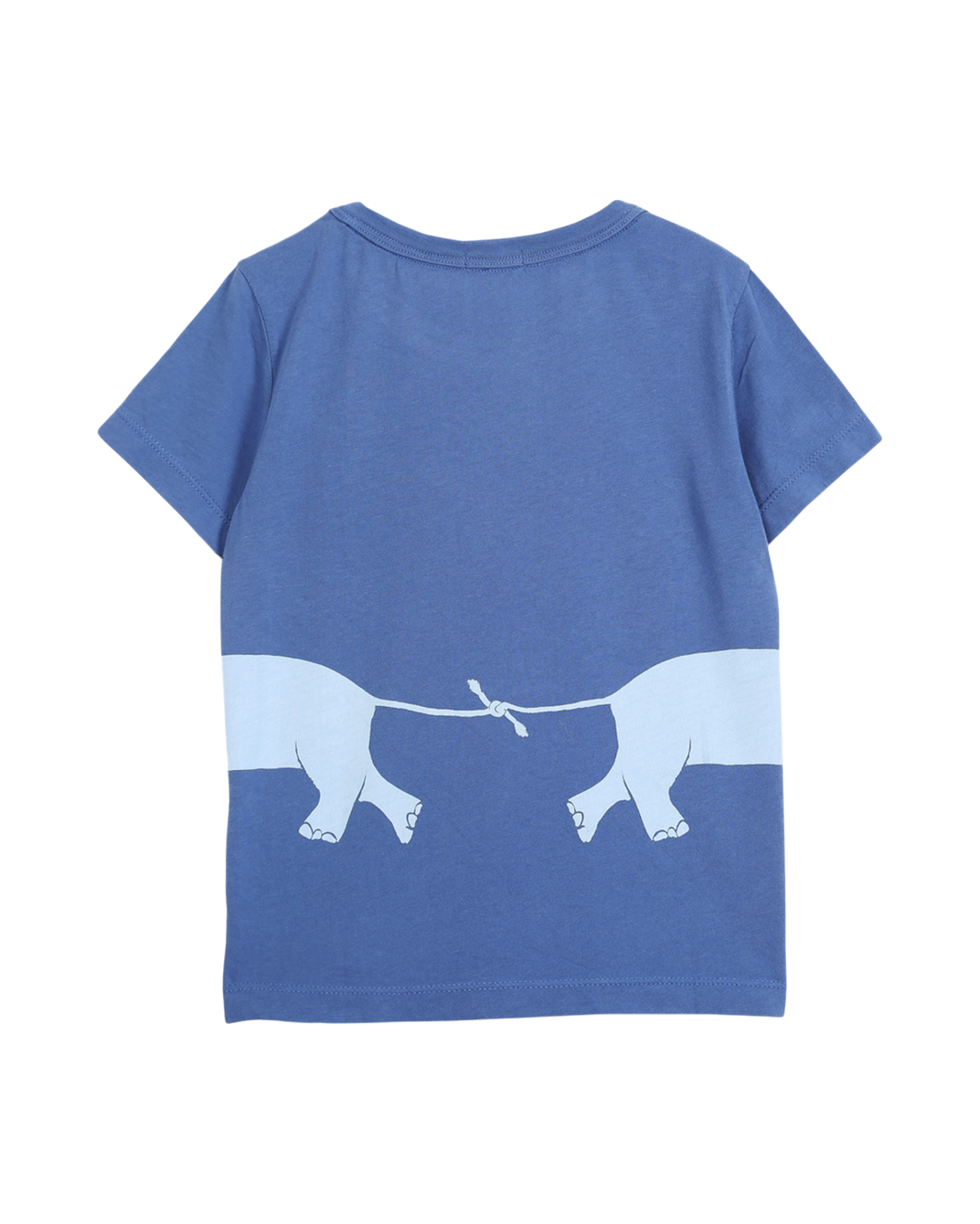 Tee-shirt imprimé "Bons baisers de Delhi" bleu