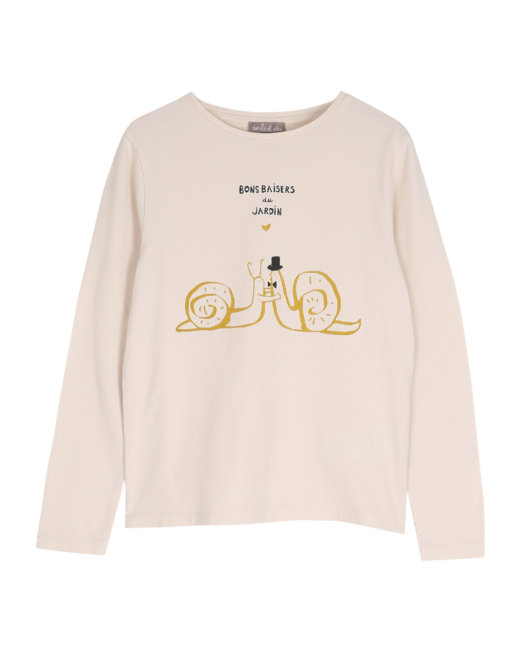 T-shirt en coton coquille escargot