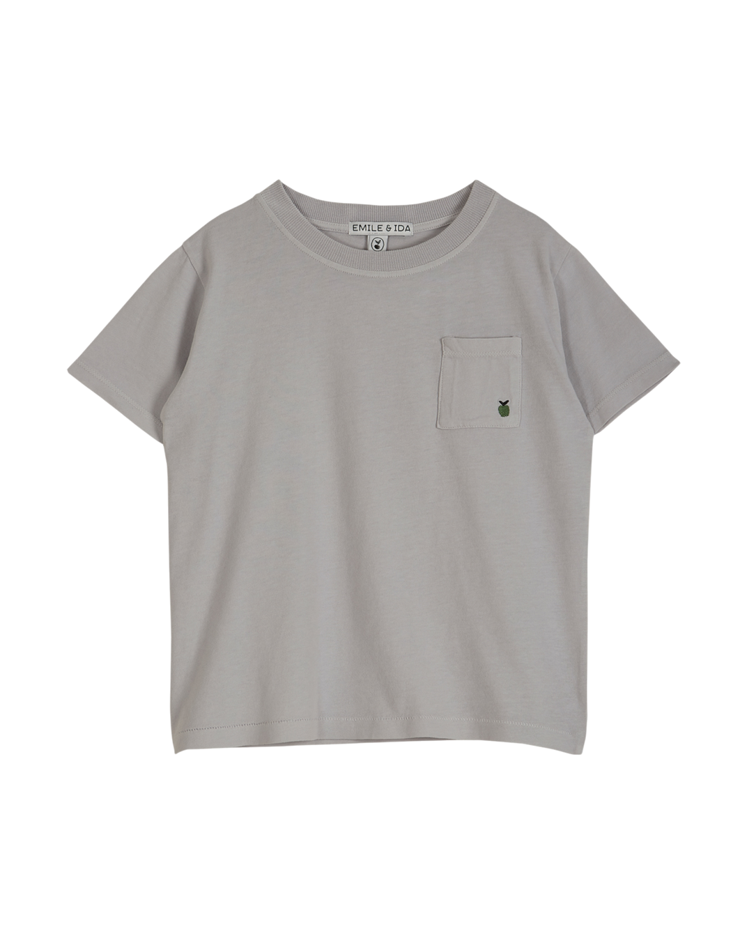 Tee-shirt jersey de coton bio gris