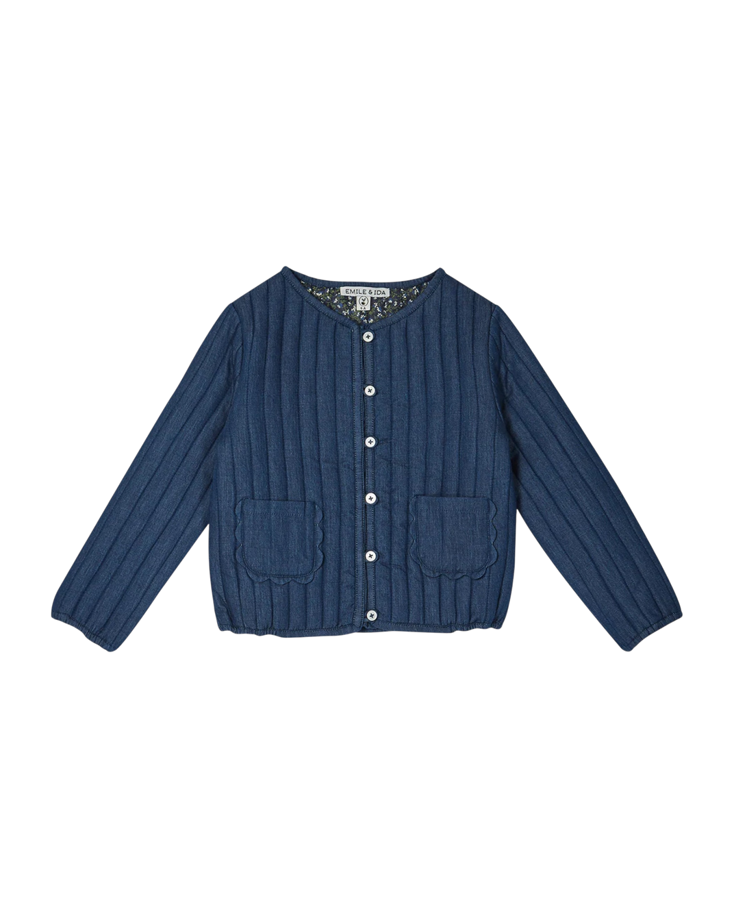 Veste matelassée coton denim