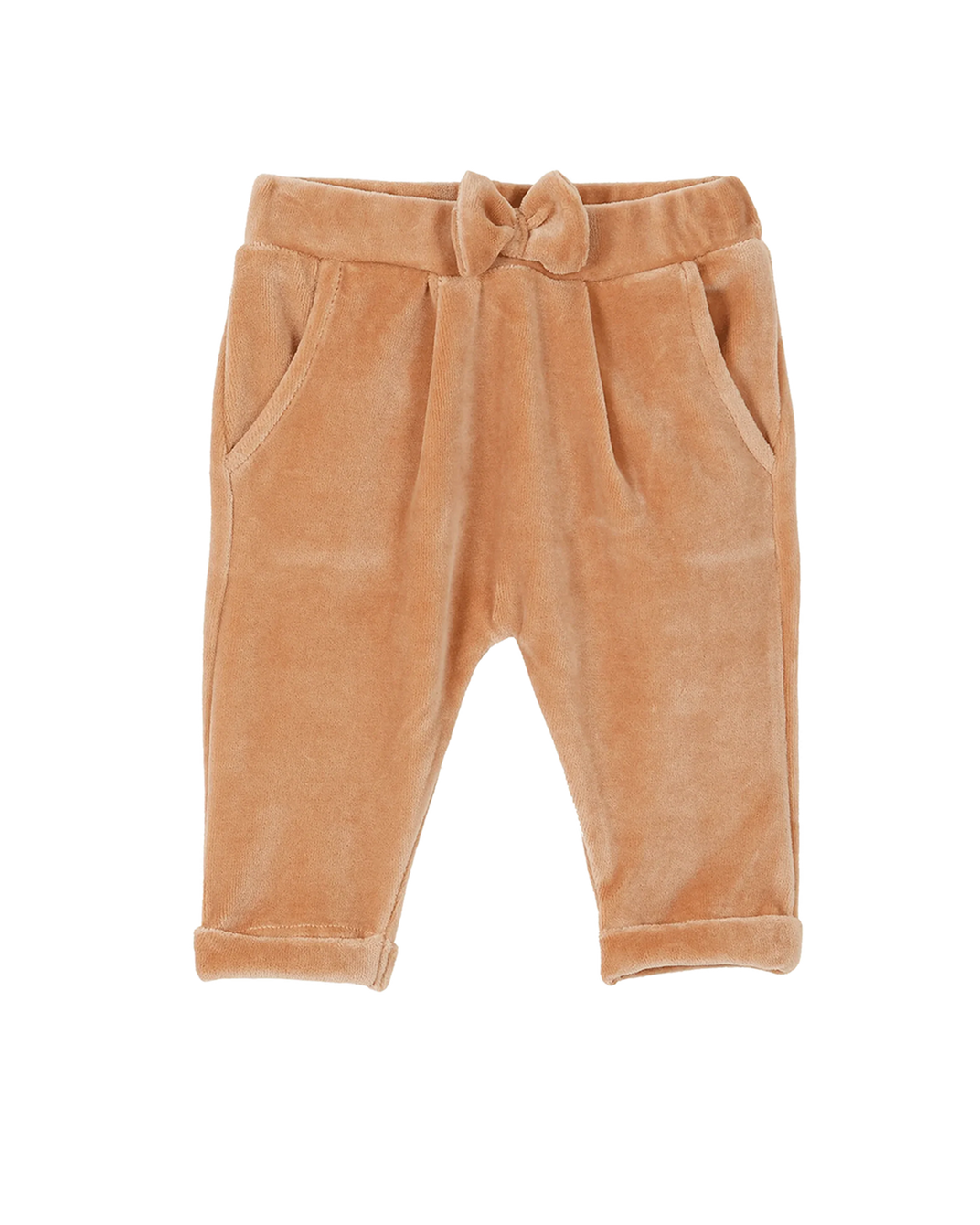 Pantalon éponge velours bois de rose