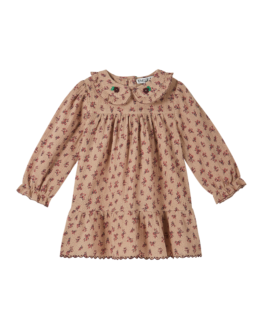 Robe voile de coton fleurette rose