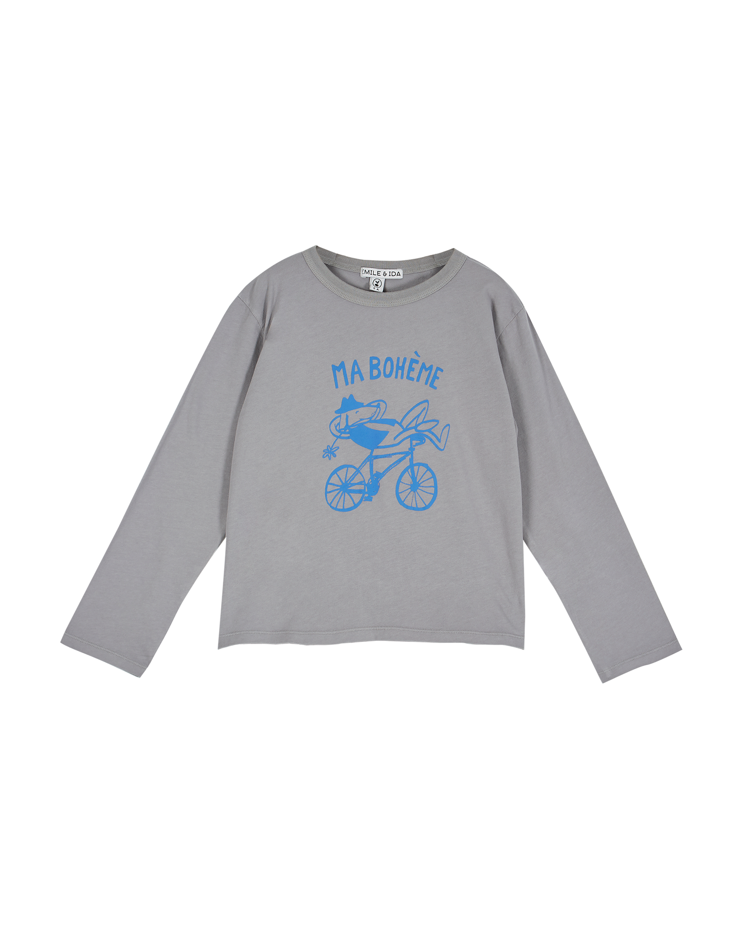 Tee-shirt jersey bio gris souris